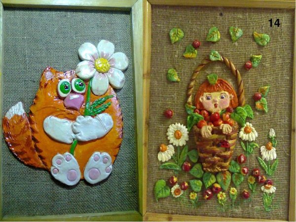 Панно из соленого теста