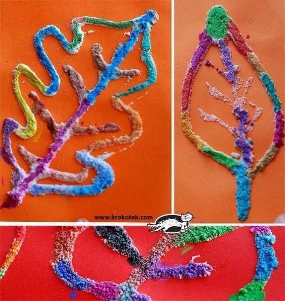 Рисование солью