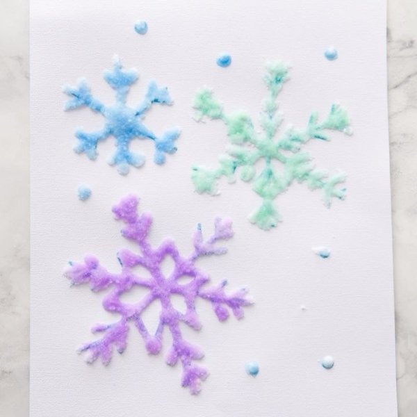 Снежинка из соли