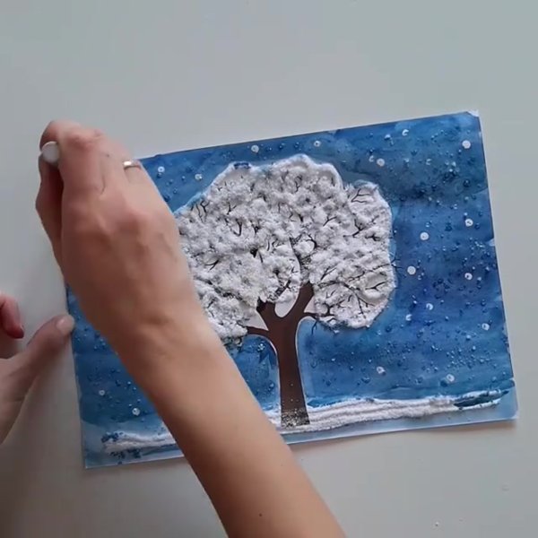 Аппликация солью