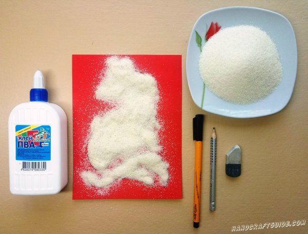 Аппликация манкой