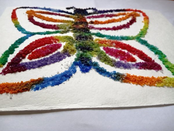 Нетрадиционная техника рисования солью