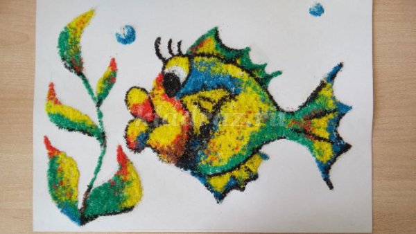 Рисование солью