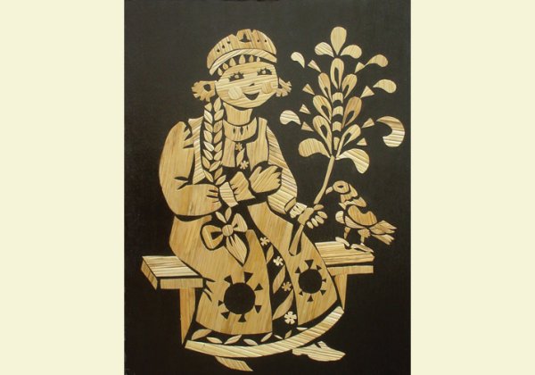 Трафареты для панно из соломки