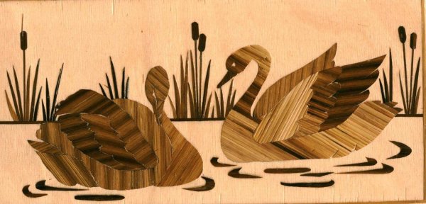 Панно из соломы