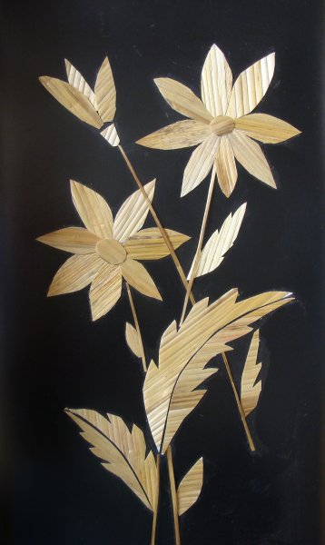 Панно из соломы