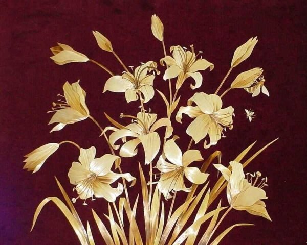 Панно из соломы