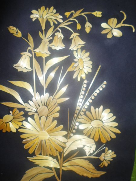 Аппликация соломкой