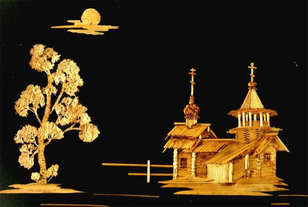 Пейзаж из соломки