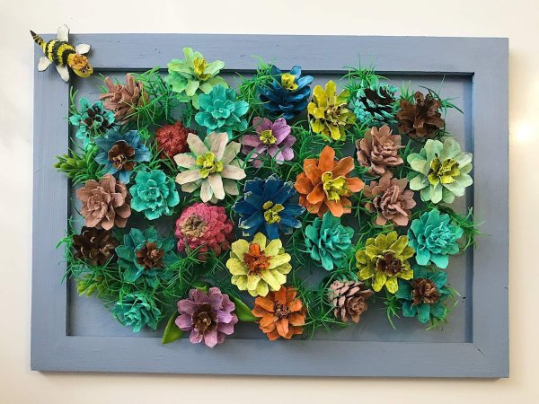 Цветочное панно