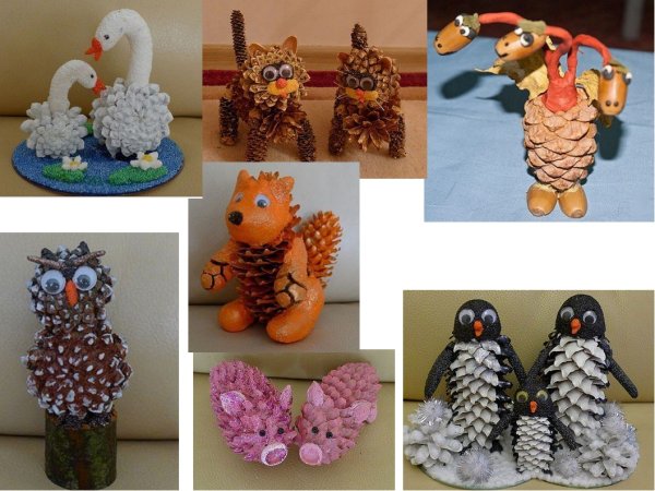 Поделки из шишек