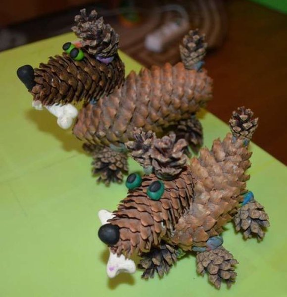 Поделка из шишки