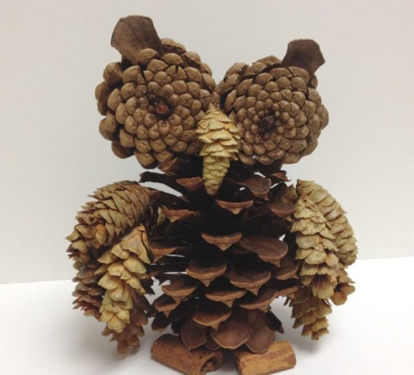 Поделки из шишек для детей