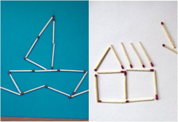 Фигурки из спичек легкие