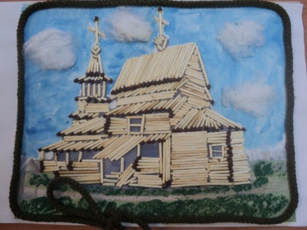 Панно из спичек