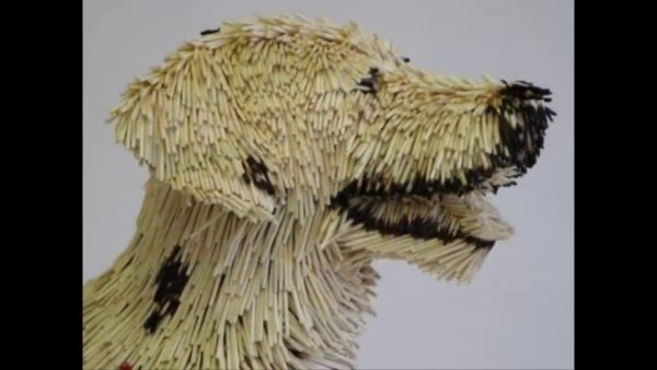 Звери из спичек