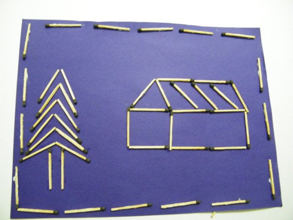 Панно из спичек