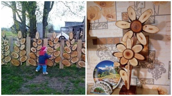 Поделки из спилов дерева своими