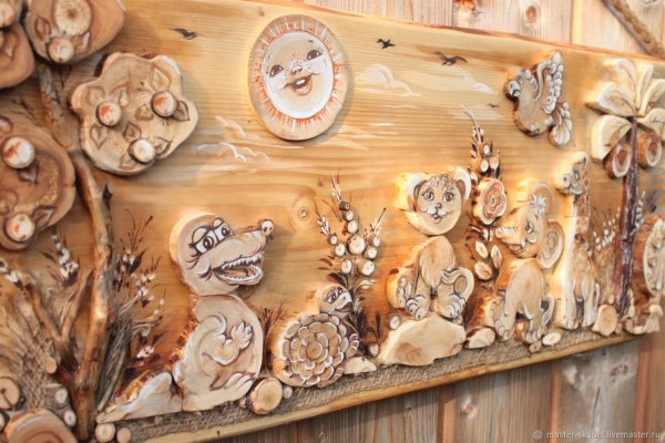 Поделки из спилов дерева