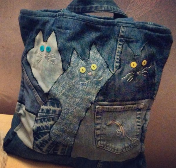 Аппликация из джинса