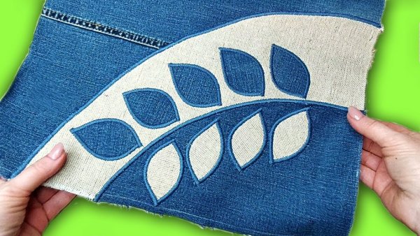 Аппликация из джинса