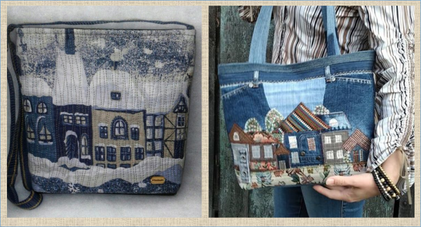 Пэчворк из джинсовой ткани