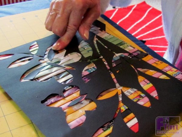 Аппликация из старых журналов для детей