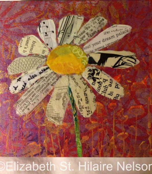 Аппликация из газет и журналов