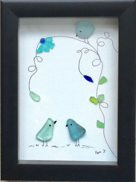 Морские стекла поделки