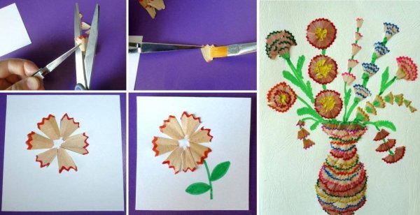 Поделка из карандашных стружек 3 класс