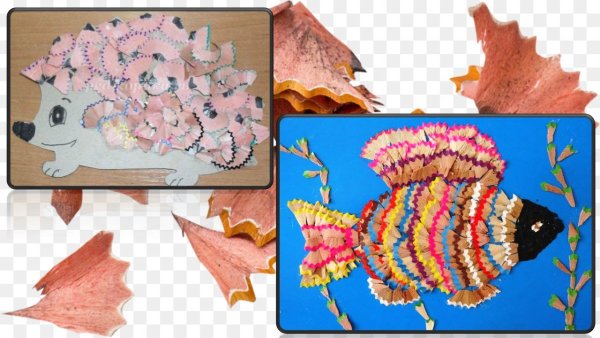 Поделки из карандашной стружки