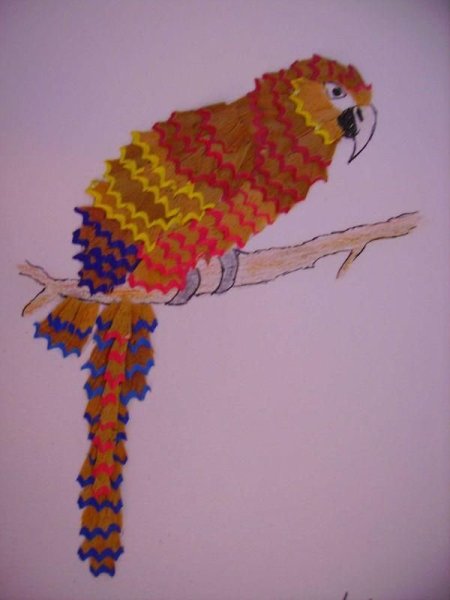 Поделки из карандашной стружки