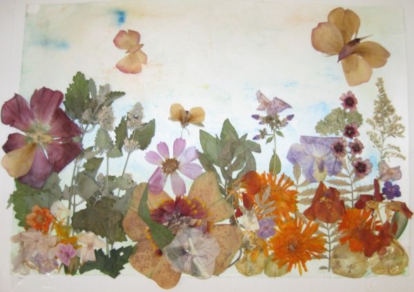 Коллаж из природного материала