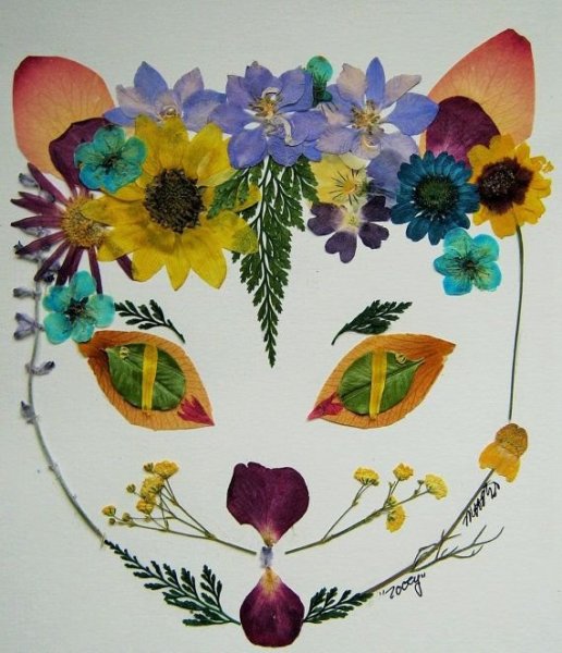 Панно из гербария