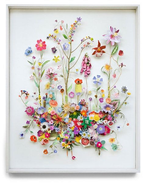 Панно из сухих цветов