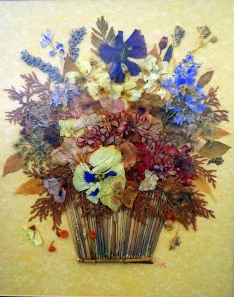 Панно из сухоцветов