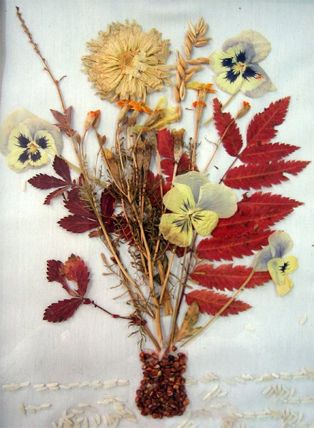 Панно из гербария