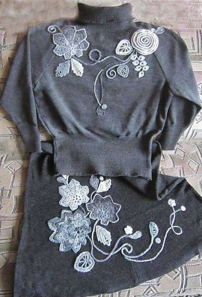 Аппликация на платье