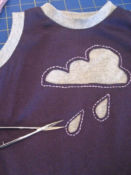 Аппликация на трикотаже