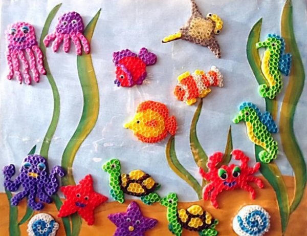 Мозайка из котельных трубочек