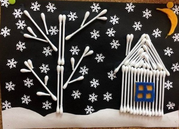 Зимняя аппликация