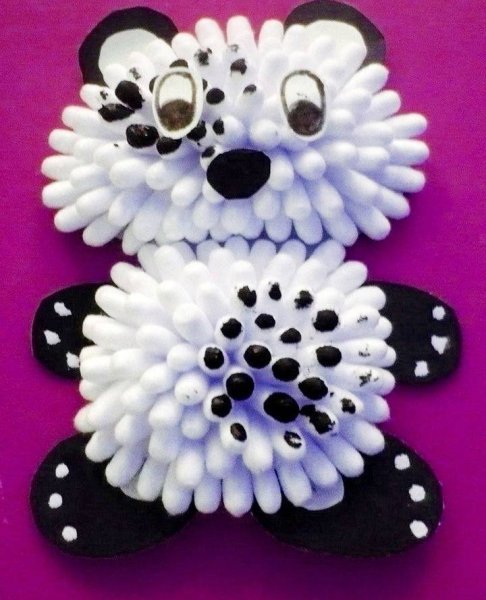 Поделки из ватных палочек