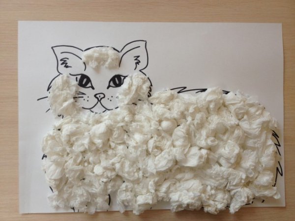 Поделка в садик кошка