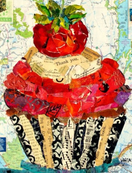 Коллаж из журнальных вырезок