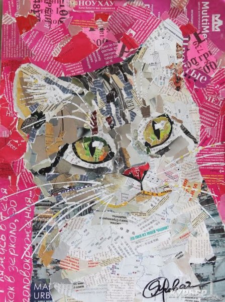 Коллажи из журналов простые