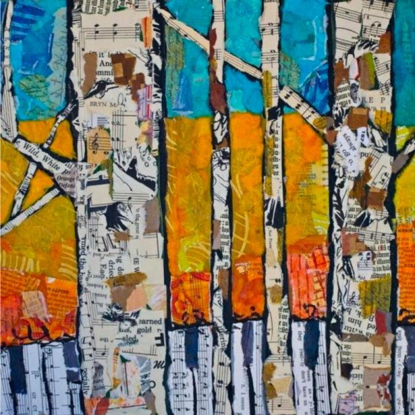 Живопись в технике коллаж