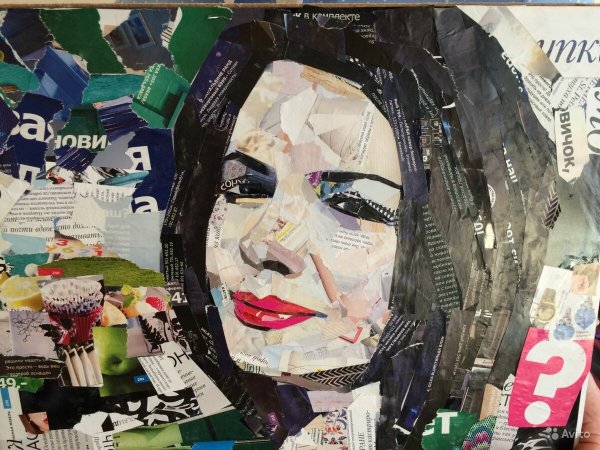 Картины в технике коллаж