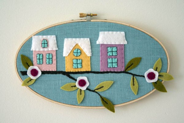 Аппликация из фетра для детей