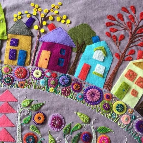 Декоративное панно из фетра