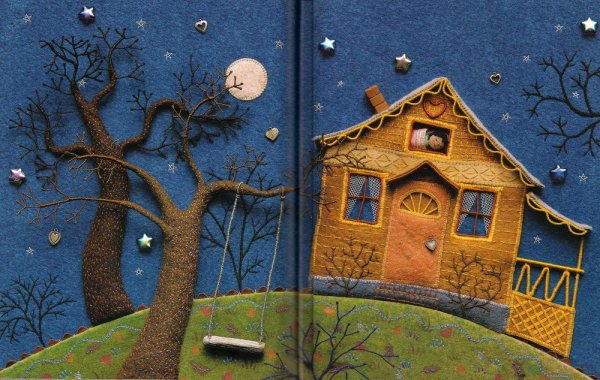 Объемные панно из ткани